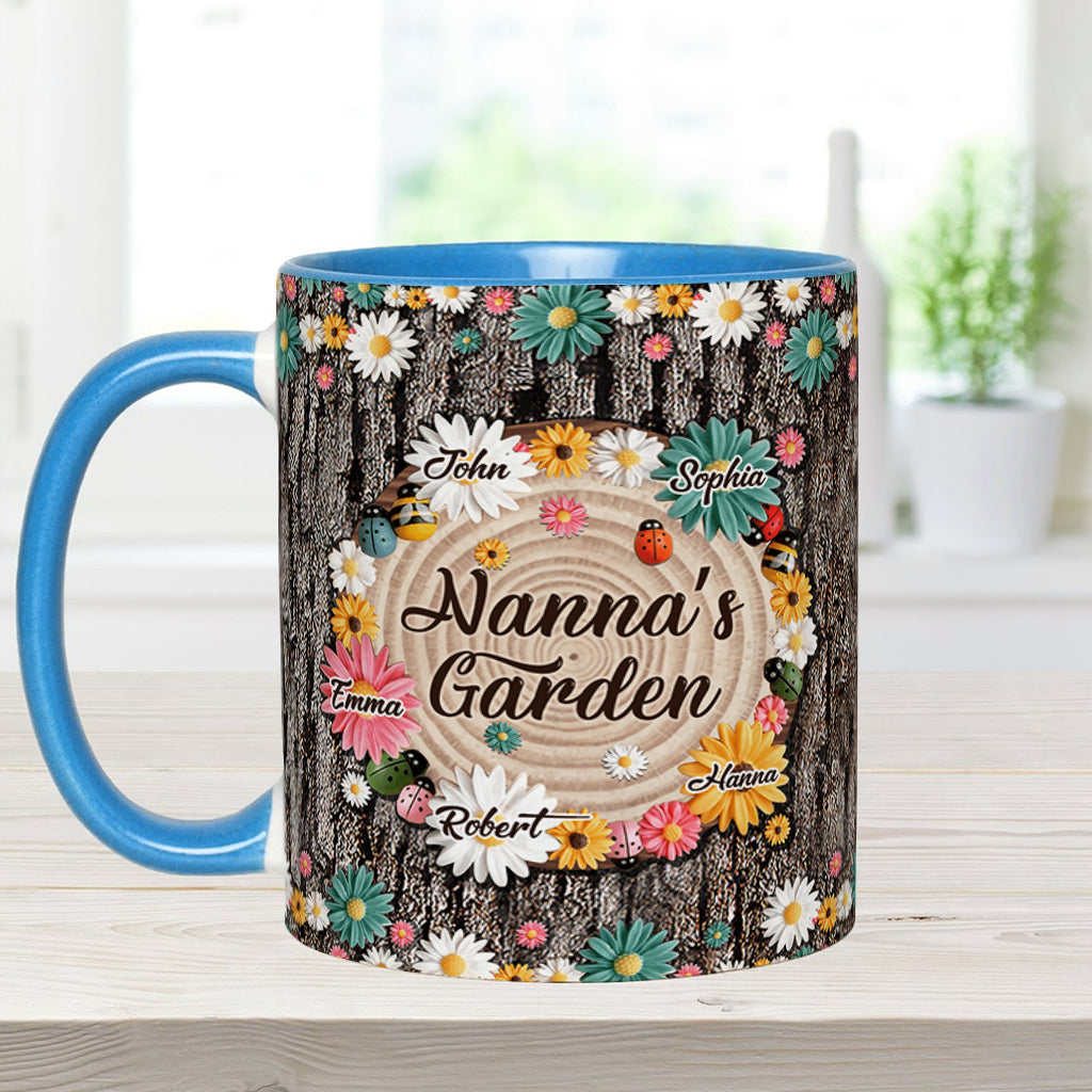 Nana's Garden - Personalized Grandma Accent Mug