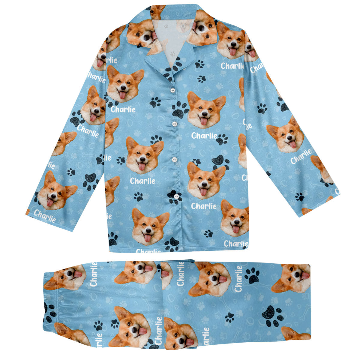 Personalisierte Haustierdecke mit Foto – Geschenk für Katzenliebhaber, Hundeliebhaber, Katzenfreunde – Personalisierter Pyjama mit Knopfleiste