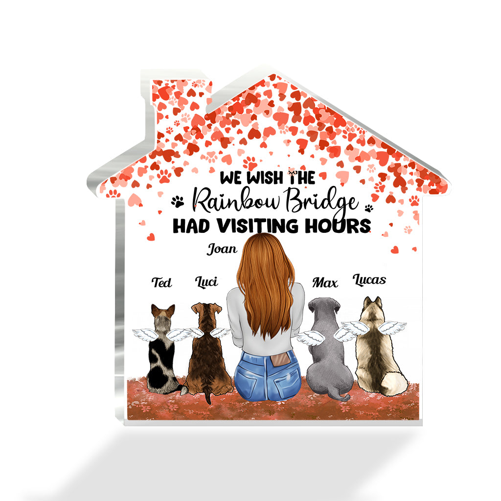 Für immer in meinem Herzen – Geschenk für Hundebesitzer – Personalisierte Acrylplakette in individueller Form