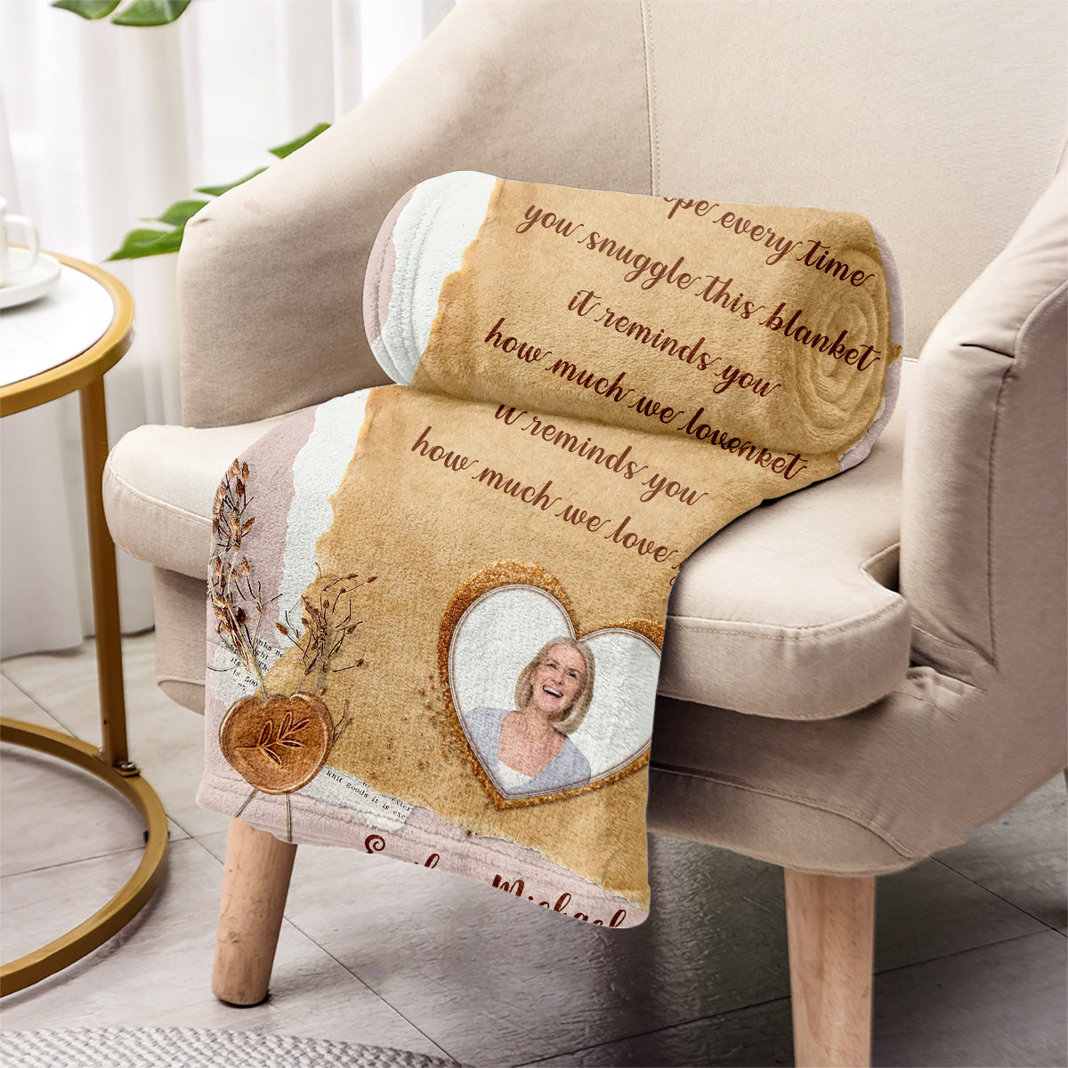 Oma Mama – Geschenk für Oma, Mama, Papa, Opa, Tante, Onkel, Schwester, Bruder, Ehemann, Ehefrau, Freundin – Personalisierte Decke