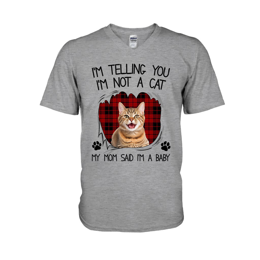 My Mom Said I'm A Baby - Personalized Cat T-shirt And Hoodie