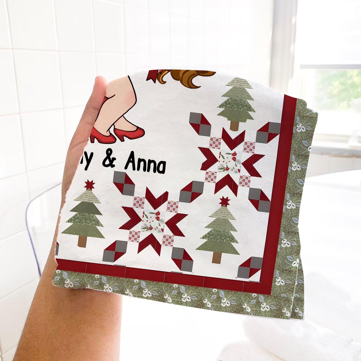 Das einzige Geschenk, das ich mir zu Weihnachten wünsche, bist du – personalisiertes Golfhandtuch für Paare