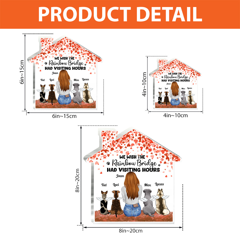 Für immer in meinem Herzen – Geschenk für Hundebesitzer – Personalisierte Acrylplakette in individueller Form