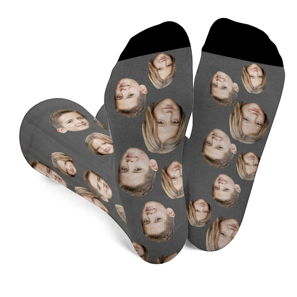Custom Face - Personalized Sibling Socks