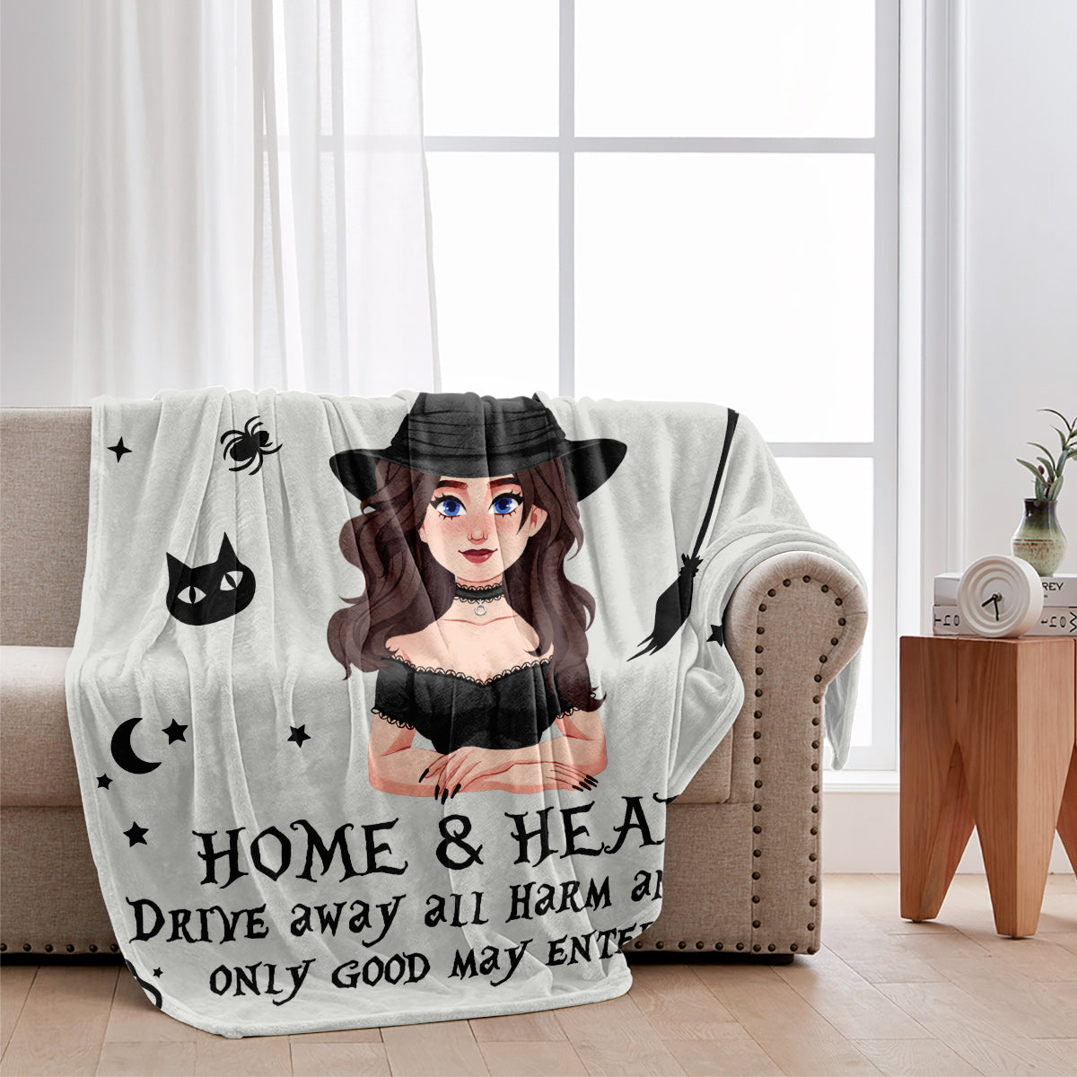 Home Blessing - Personalized Witch Blanket