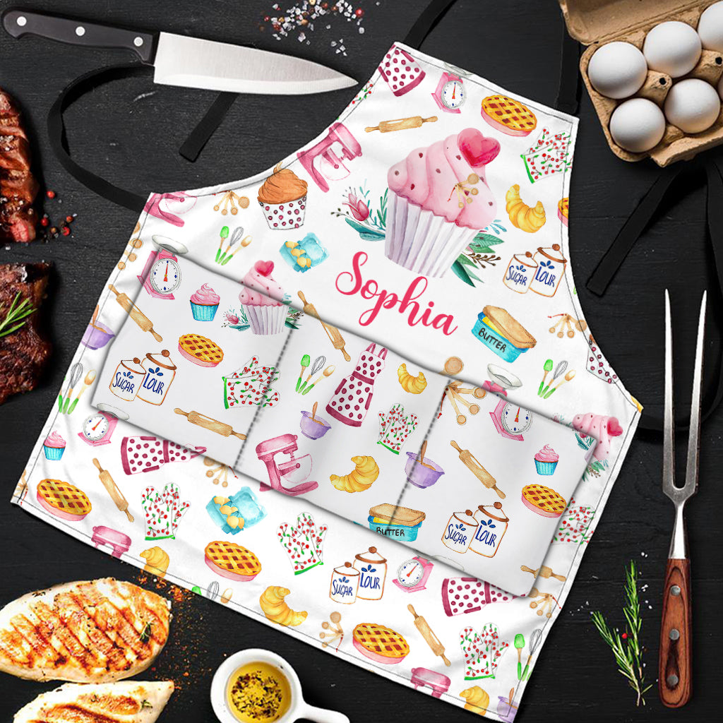 Einfach ein Mädchen, das Backen liebt – personalisierte Backschürze