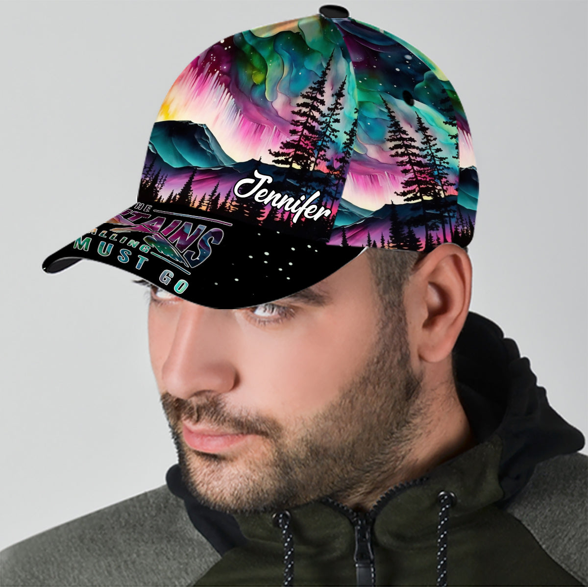 The Mountain Is Calling - Personalized Hiking Classic Cap