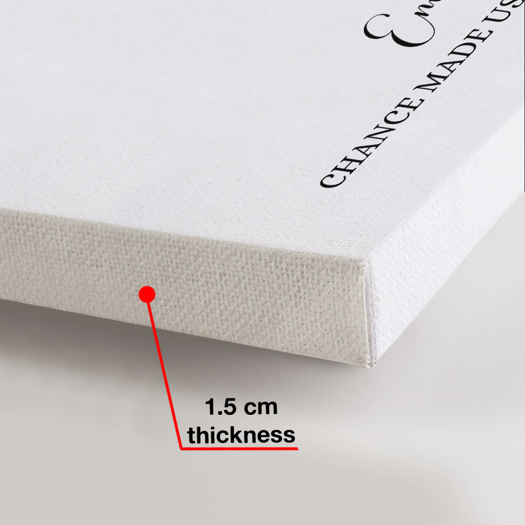 Der Zufall hat uns zu Kollegen gemacht – Personalisierte Leinwand und Poster für Kollegen