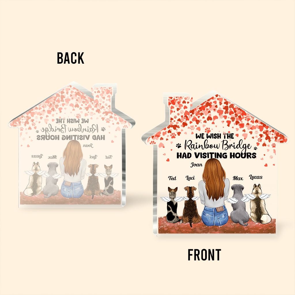 Für immer in meinem Herzen – Geschenk für Hundebesitzer – Personalisierte Acrylplakette in individueller Form