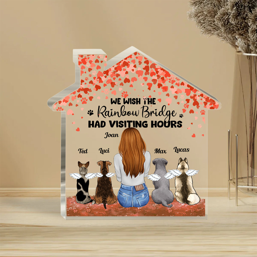 Für immer in meinem Herzen – Geschenk für Hundebesitzer – Personalisierte Acrylplakette in individueller Form