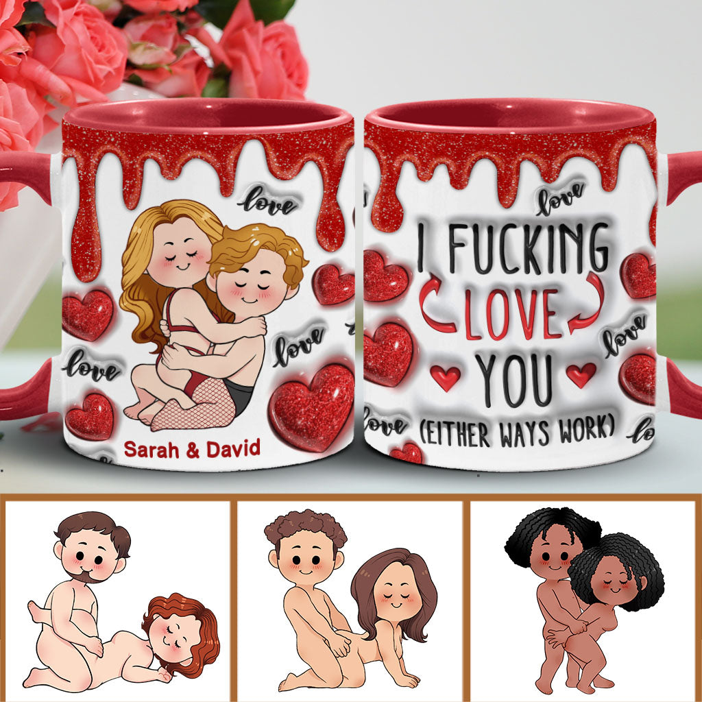 Ich liebe dich – Personalisierte Tasse für Paare