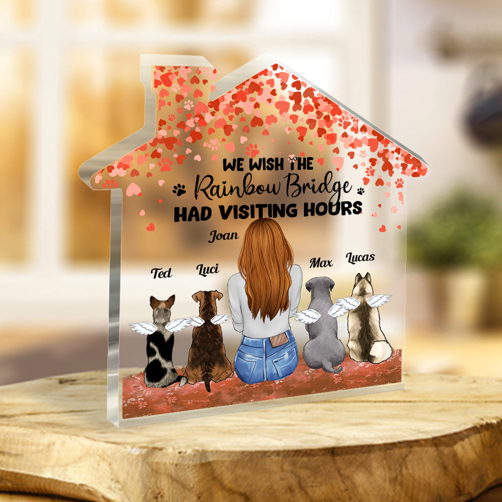 Für immer in meinem Herzen – Geschenk für Hundebesitzer – Personalisierte Acrylplakette in individueller Form