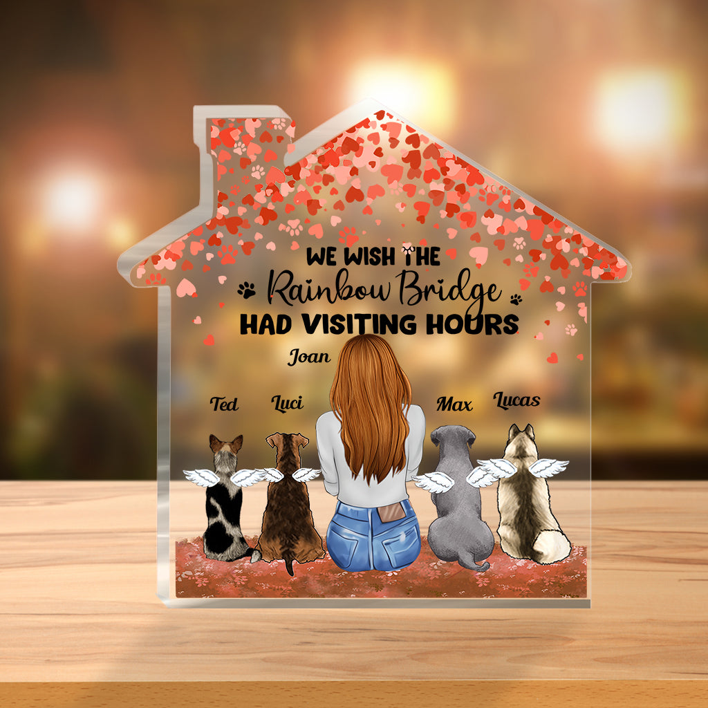 Für immer in meinem Herzen – Geschenk für Hundebesitzer – Personalisierte Acrylplakette in individueller Form