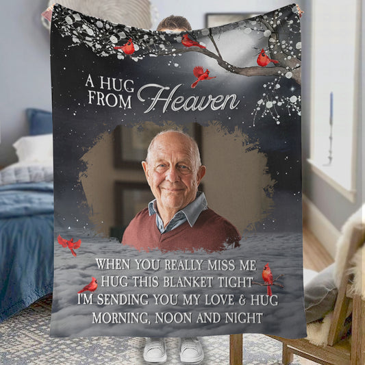 A Hug From Heaven - Personalized Memorial Blanket