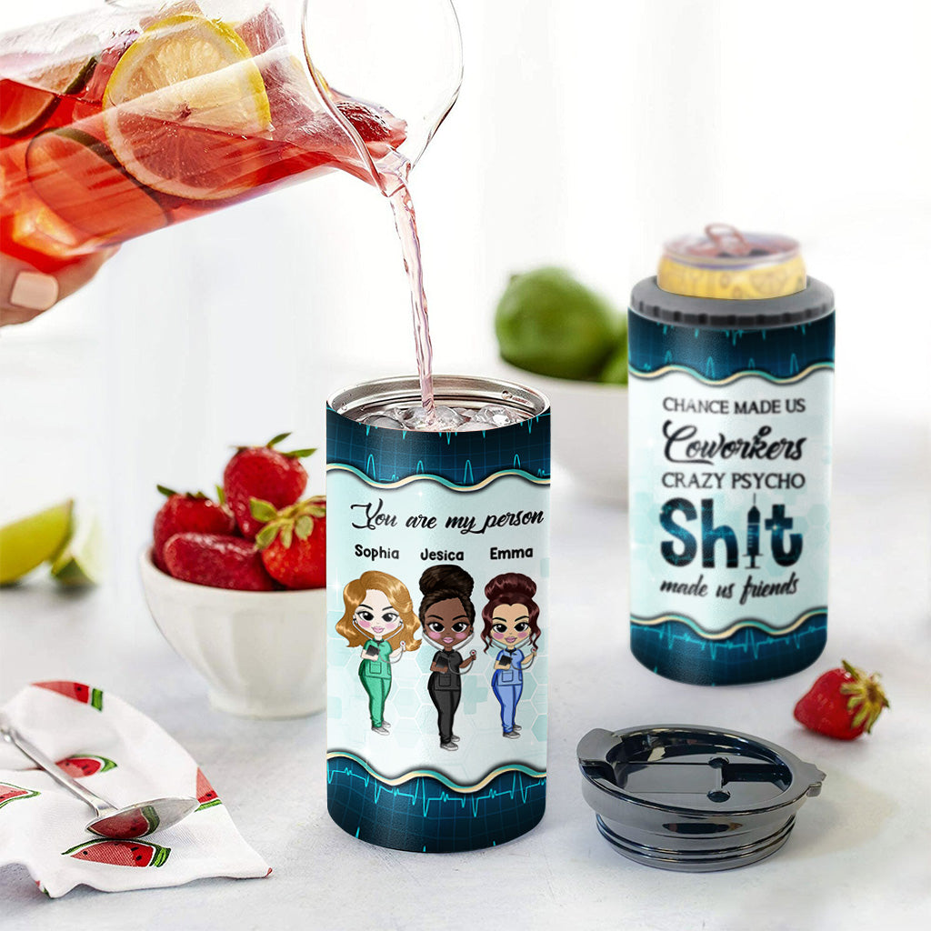 Zufall hat uns zu Kollegen gemacht – Personalisierter Getränkekühler für Krankenschwestern