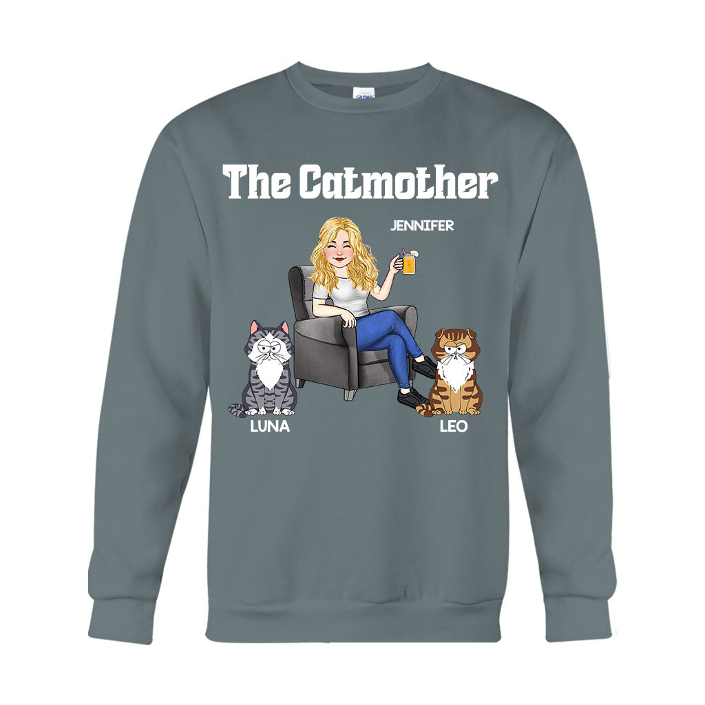 Die Katzenmutter – Personalisiertes Katzen-T-Shirt und Hoodie