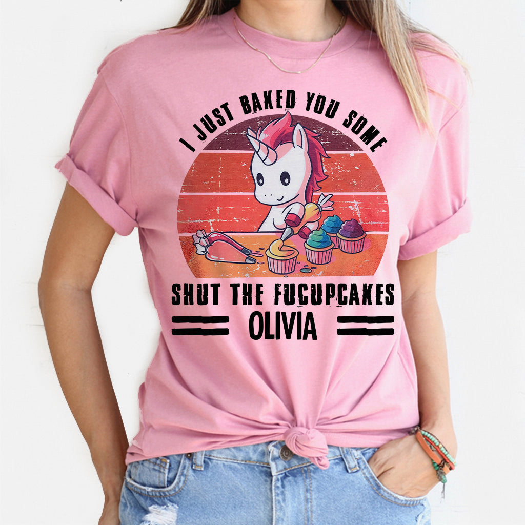 Ich backe dir einfach ein paar Kuchen – Personalisiertes Back-T-Shirt und Hoodie