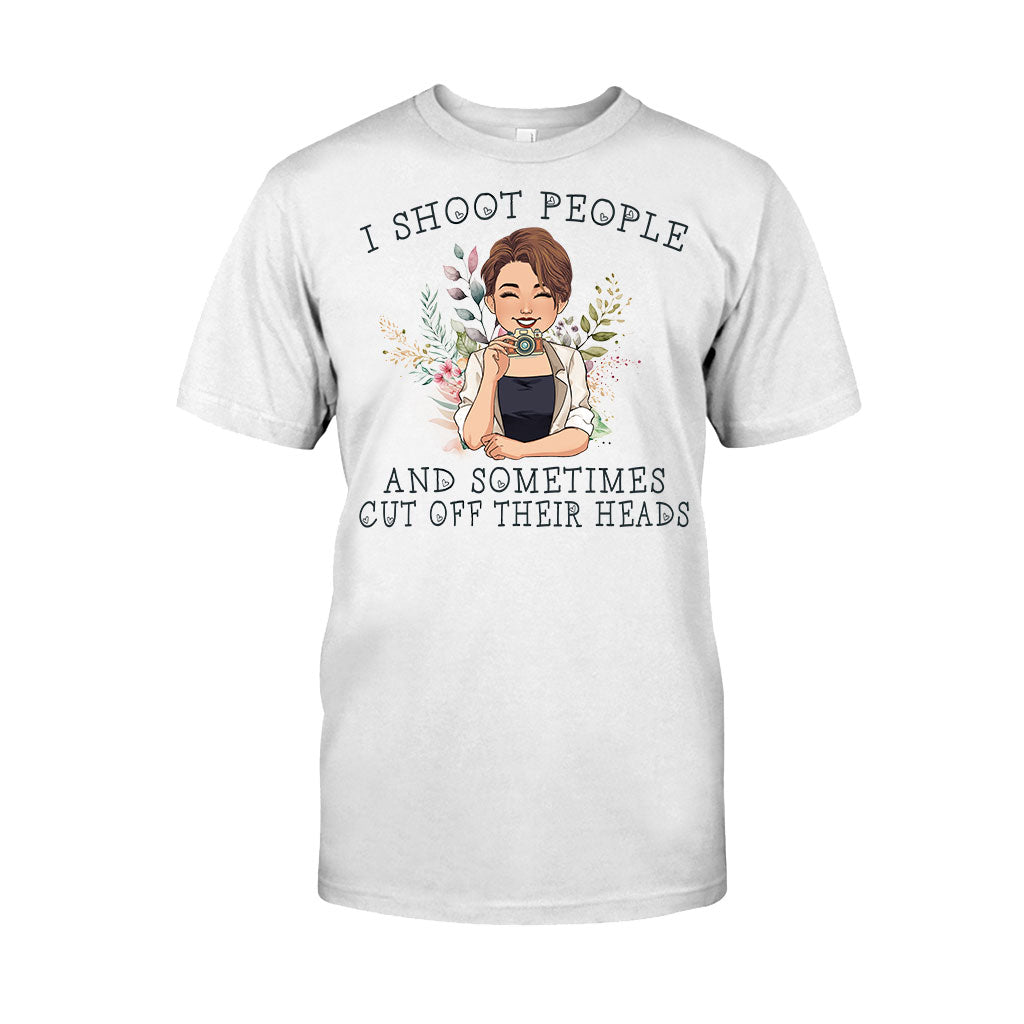 Ich fotografiere Menschen – Personalisiertes Fotografie-T-Shirt und Hoodie
