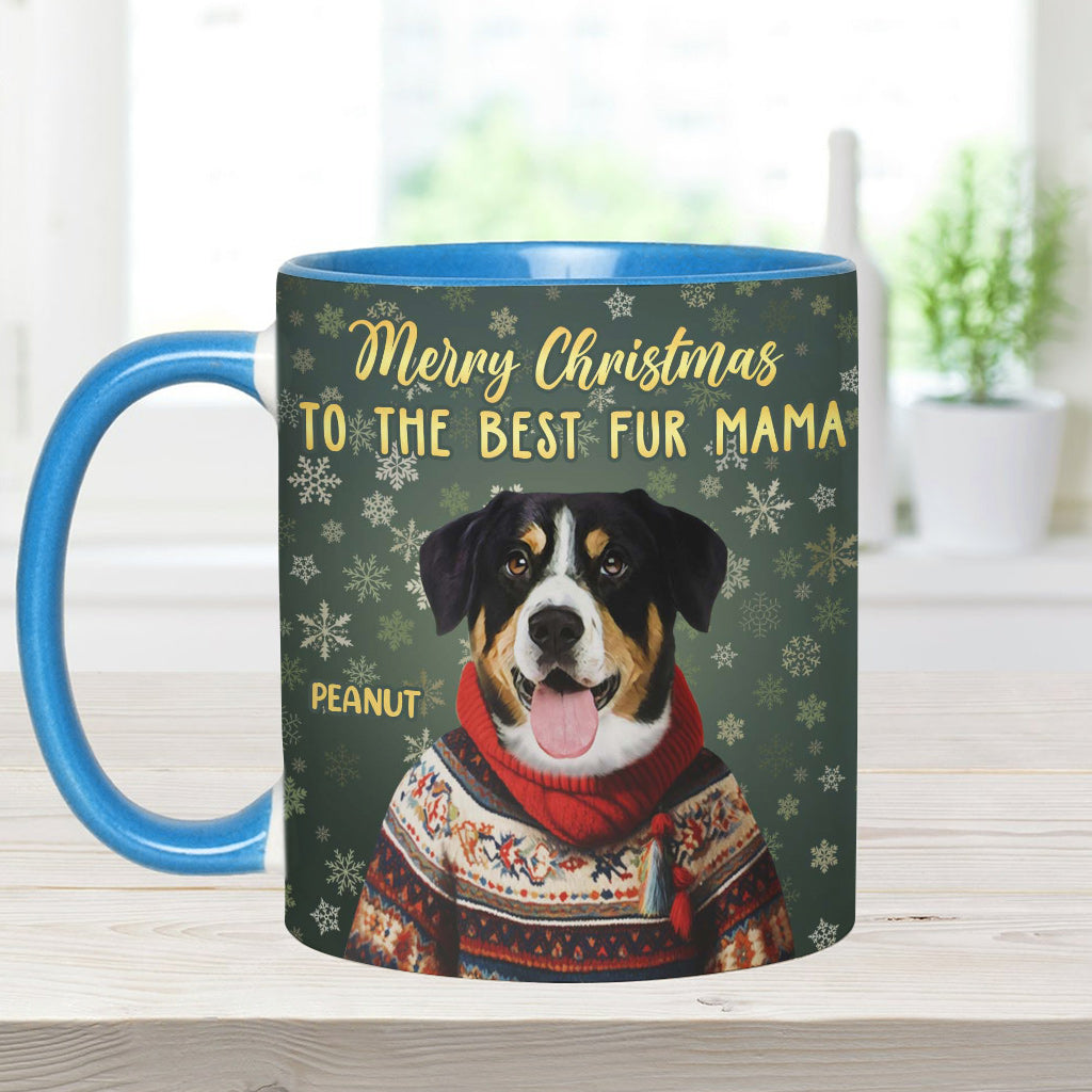 Personalisiertes Weihnachtsporträt Ihres Haustiers – Geschenk für Hunde- und Katzenliebhaber – Personalisierte Tasse