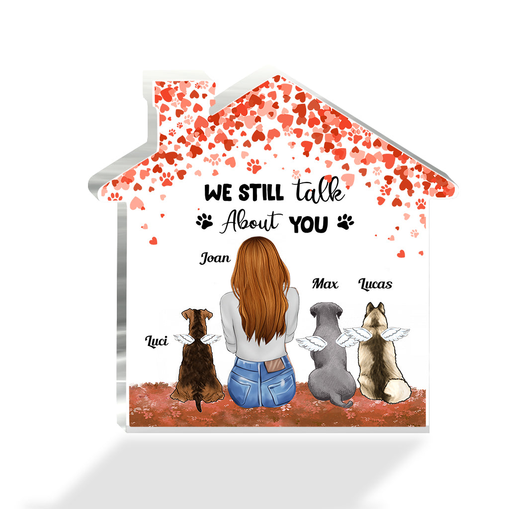 Forever In My Heart - Dog gift for who lose dog - Personalized Custom Shaped Acrylic Plaque