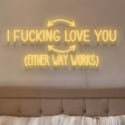Ich liebe dich – Personalisiertes Neon-Schild für Paare