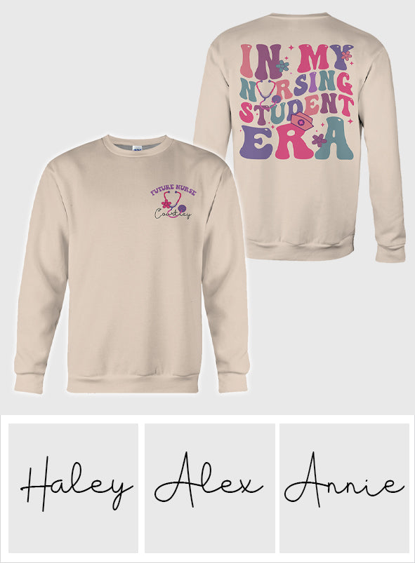 In meiner Zeit als Krankenpflegestudentin - Personalisiertes Krankenschwester-Allover-Shirt