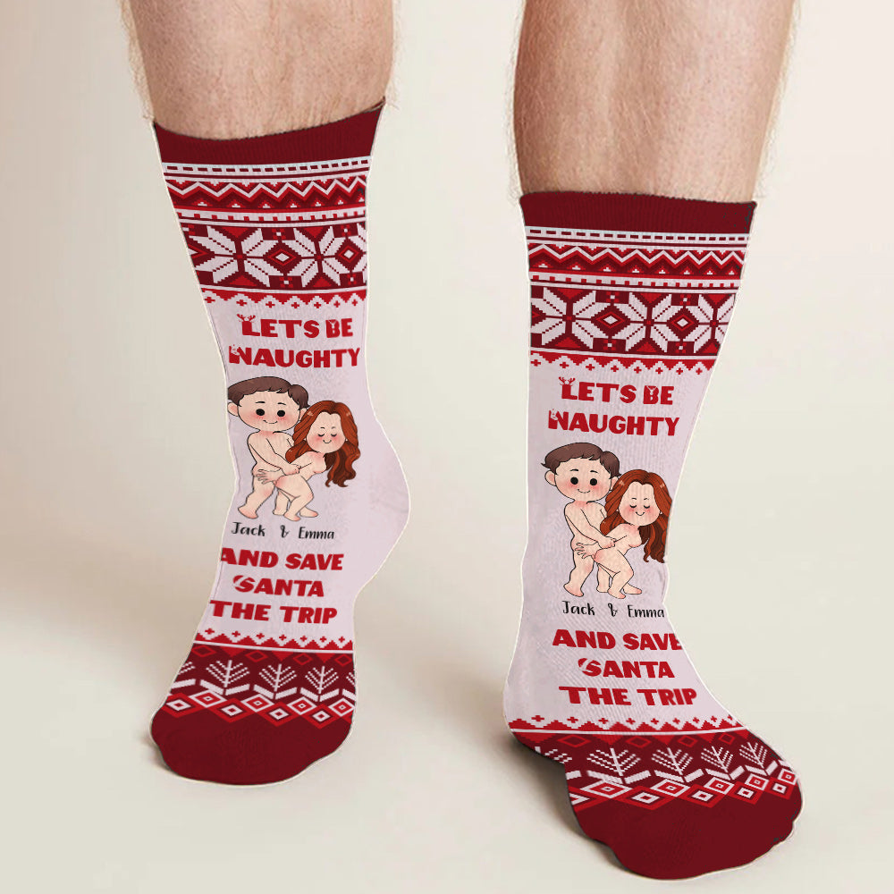 Lasst uns frech sein – personalisierte Socken für Paare
