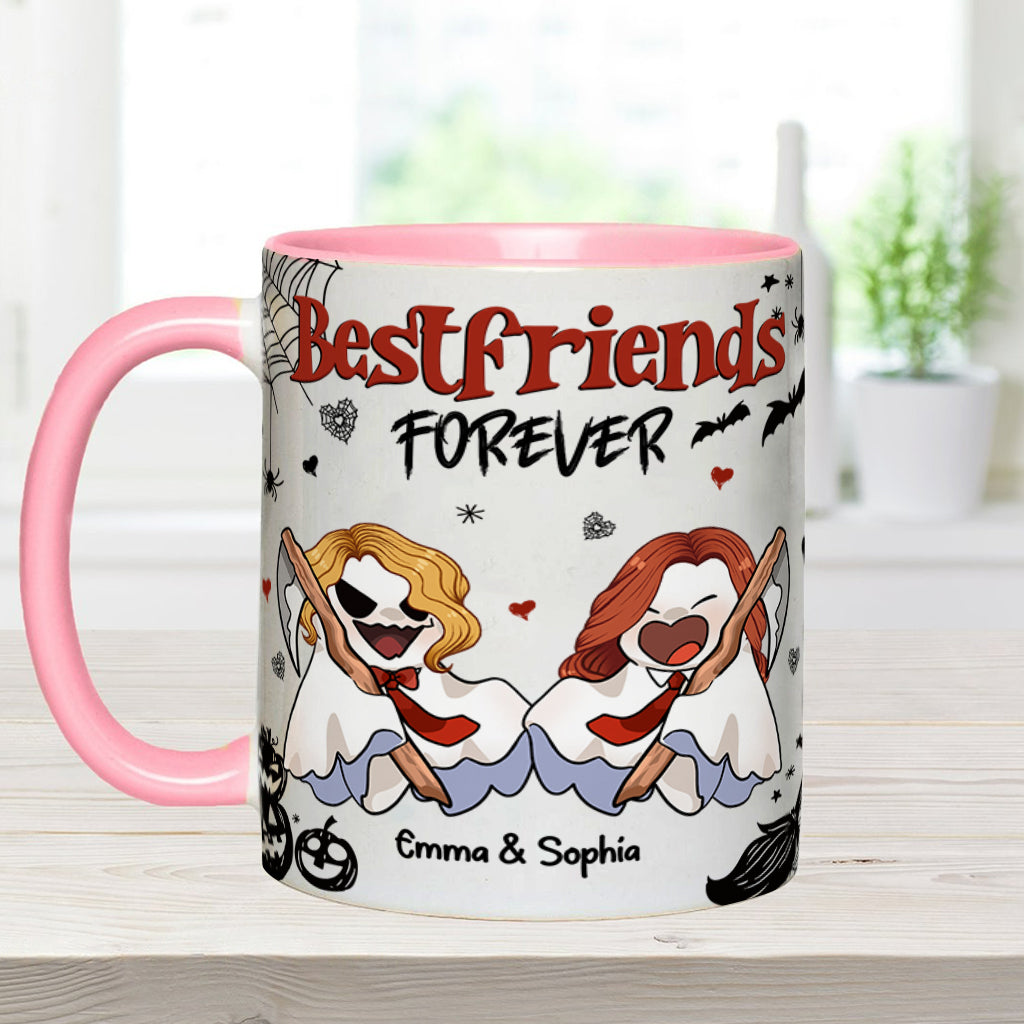 Für immer beste Freundin - Personalisierte Tasse mit dem Aufdruck „Beste Freundin“.