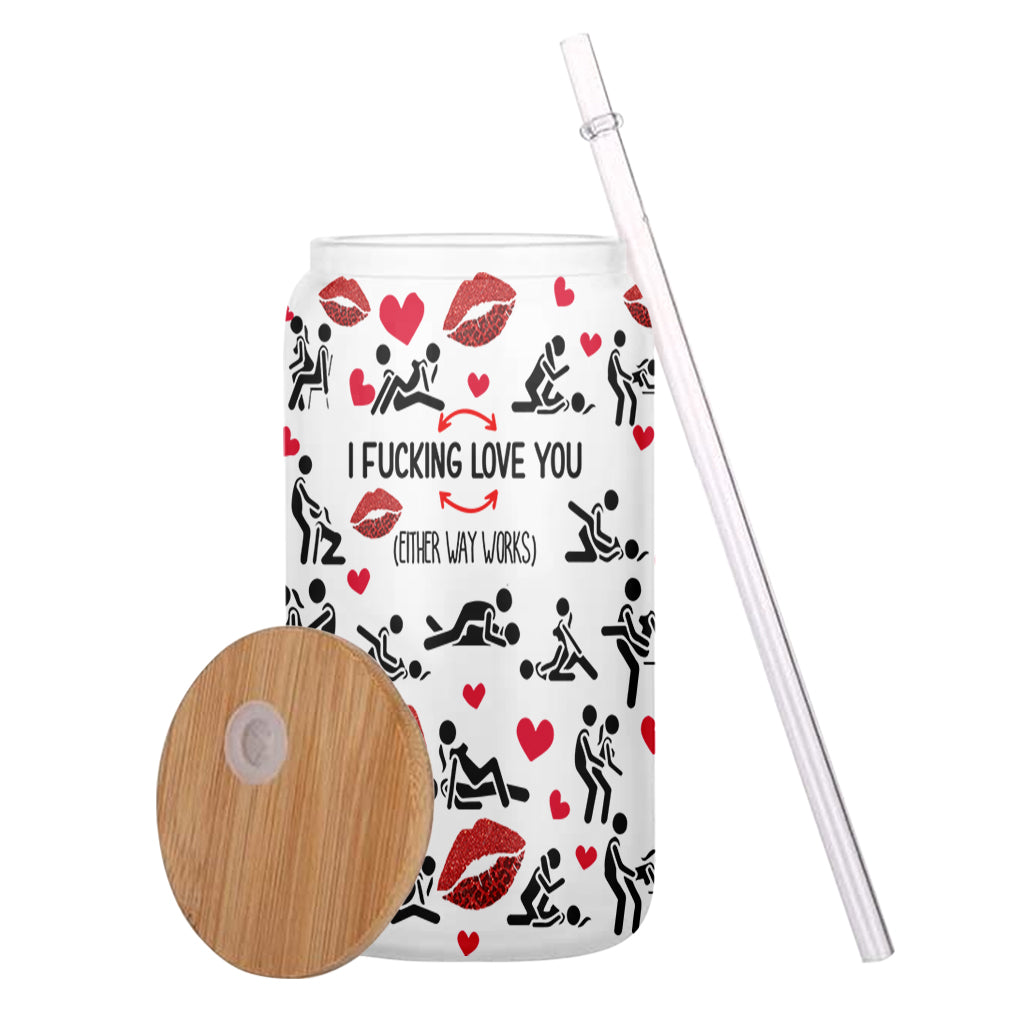 Ich liebe dich – personalisiertes Pärchen-Trinkglas