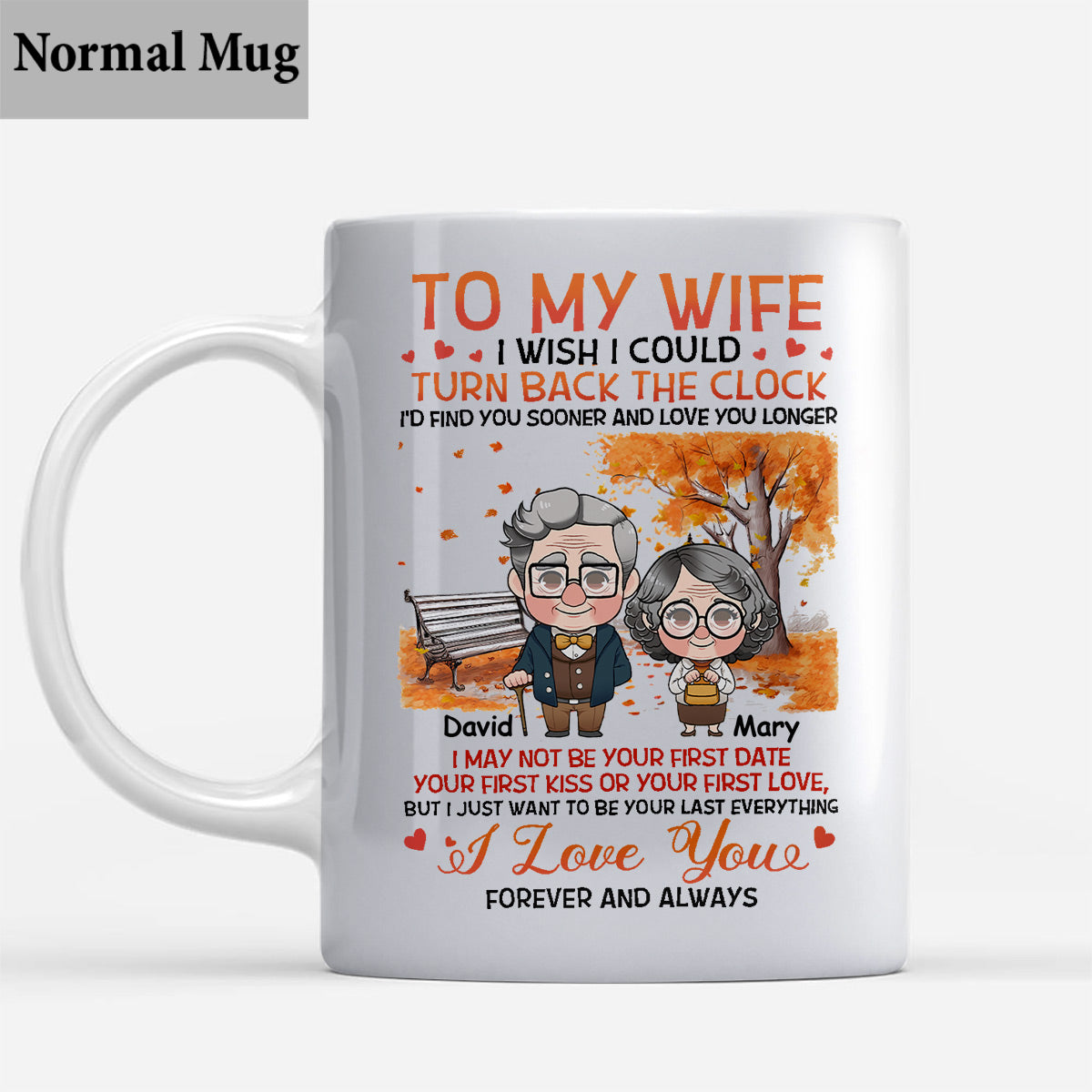 I Wish I Could Turn Back The Clock - Personalized Husband And Wife Mug