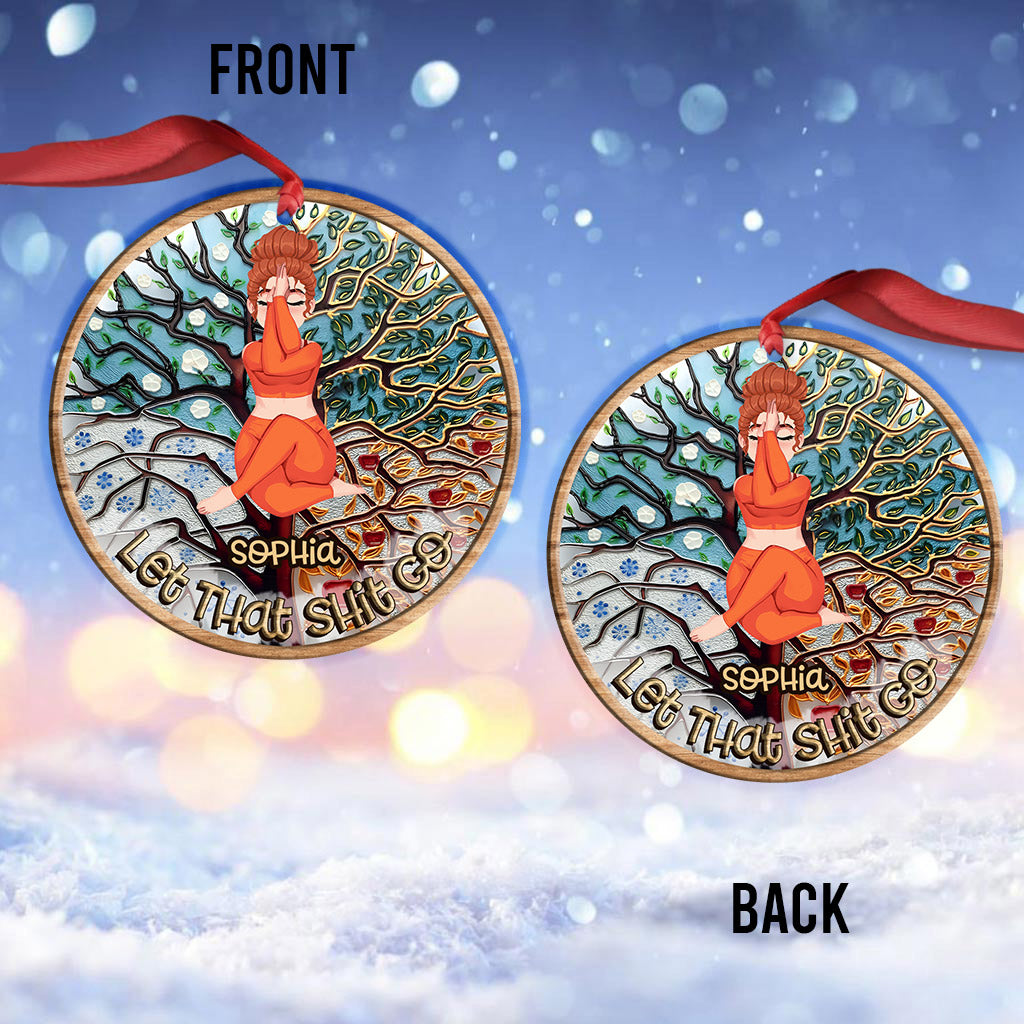 Lass den Scheiß los – Personalisierter Yoga-Anhänger