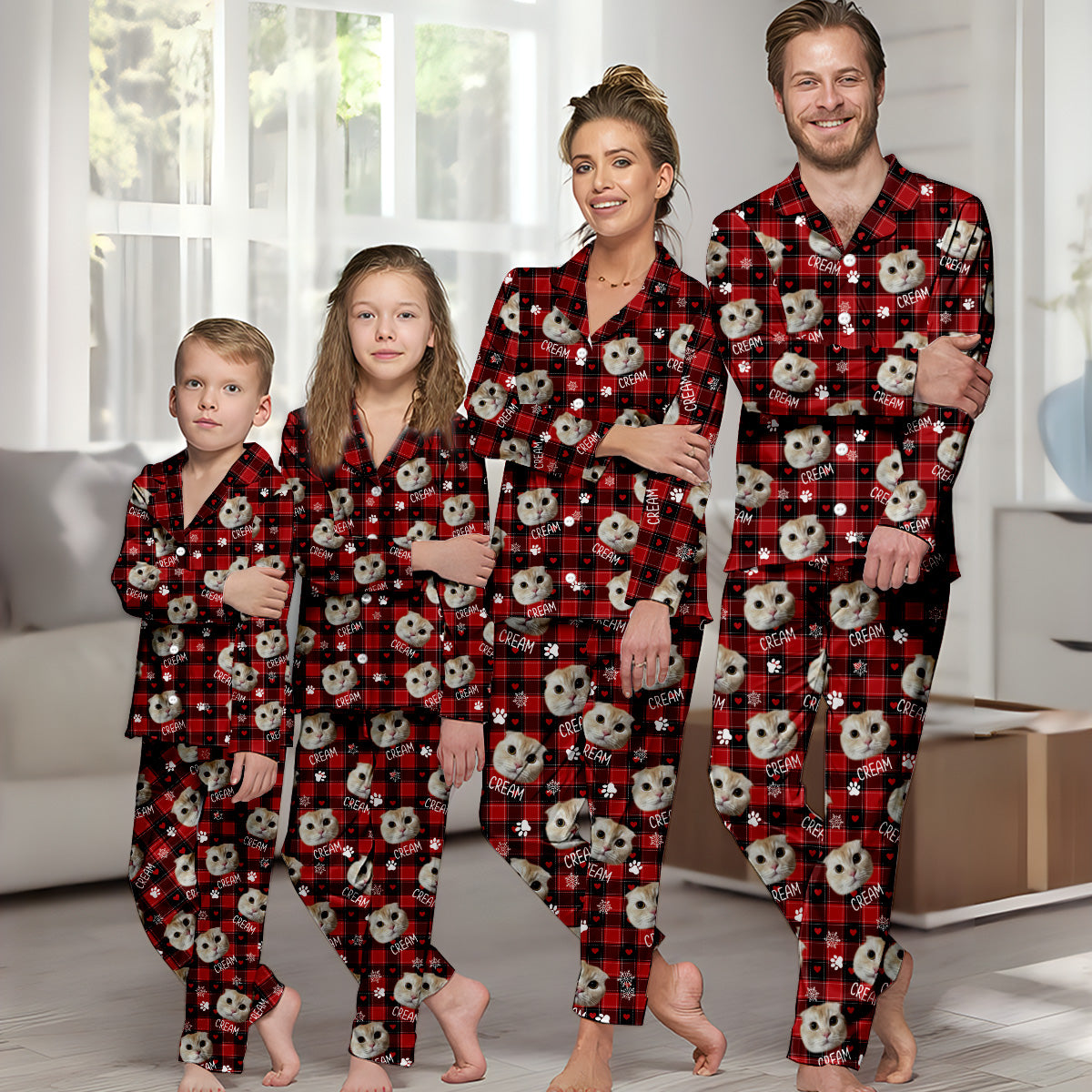 Personalisierte Haustierdecke mit Foto – Geschenk für Katzenliebhaber, Hundeliebhaber, Katzenfreunde – Personalisierter Pyjama mit Knopfleiste