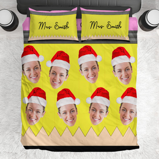 Teacher Life - Personalized Teacher Quilt Set