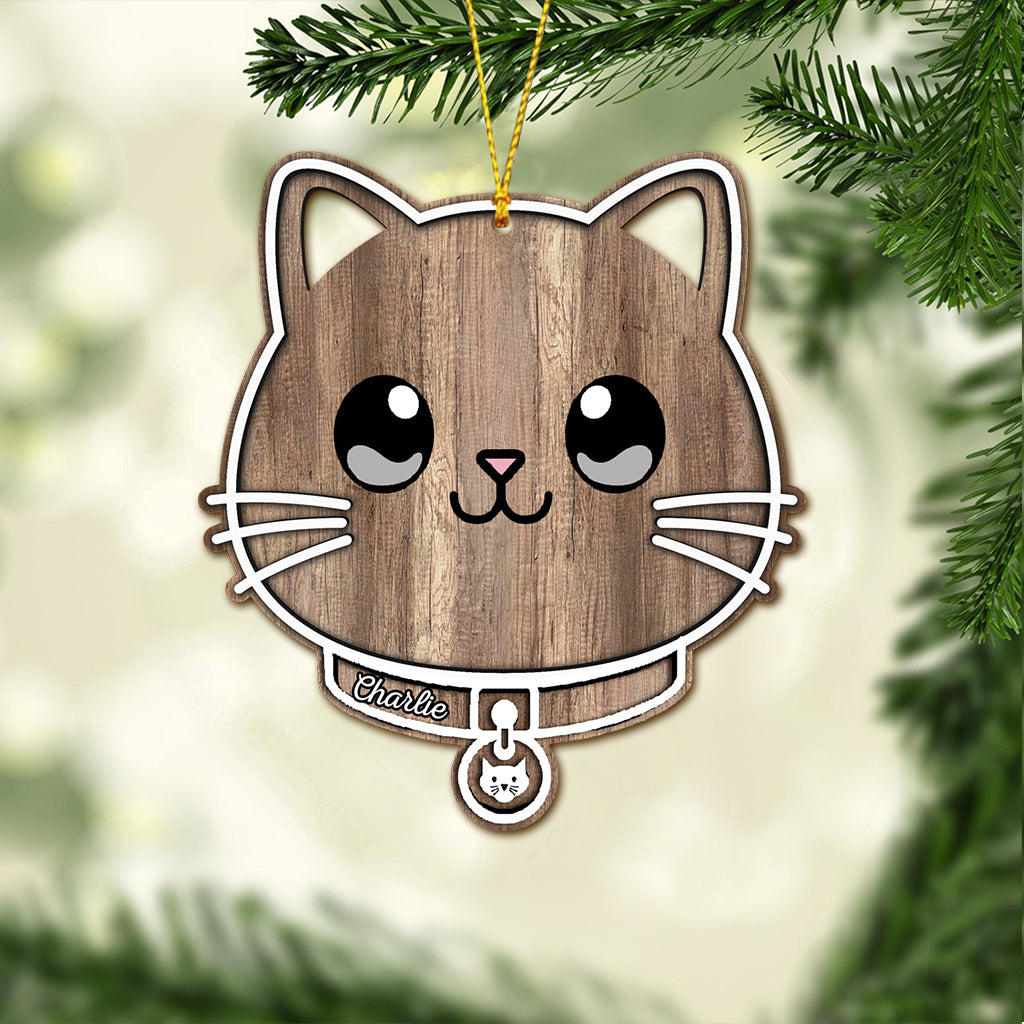 Miau-Weihnachten – Personalisierter Katzenanhänger