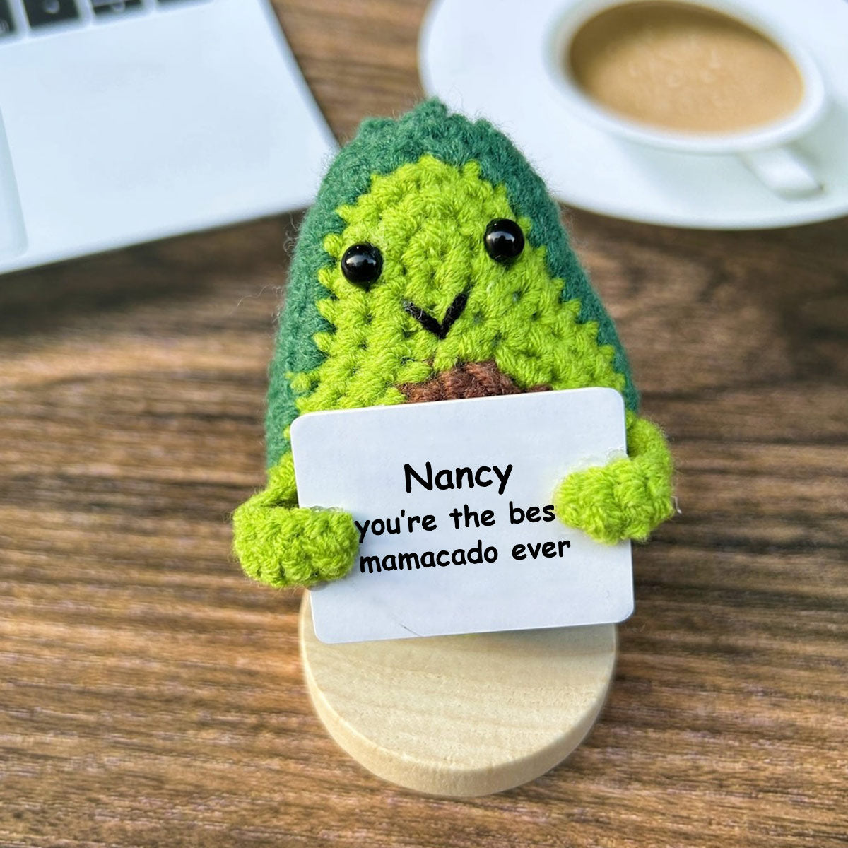 Best Mamacado Ever - Personalized Pregnancy Hand Knitted Figurine