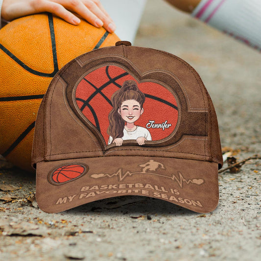 Basketball Is My Favorite Season - Personalized Basketball Classic Cap