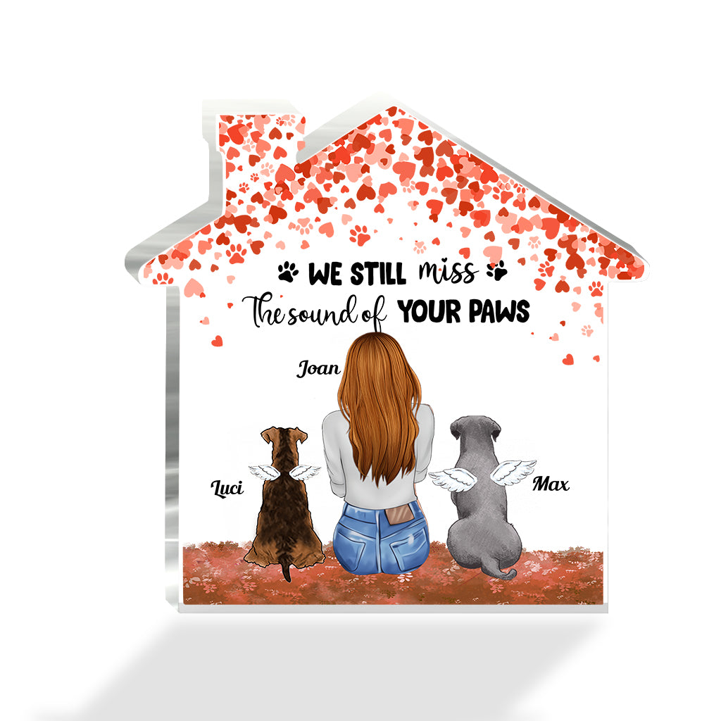 Für immer in meinem Herzen – Geschenk für Hundebesitzer – Personalisierte Acrylplakette in individueller Form