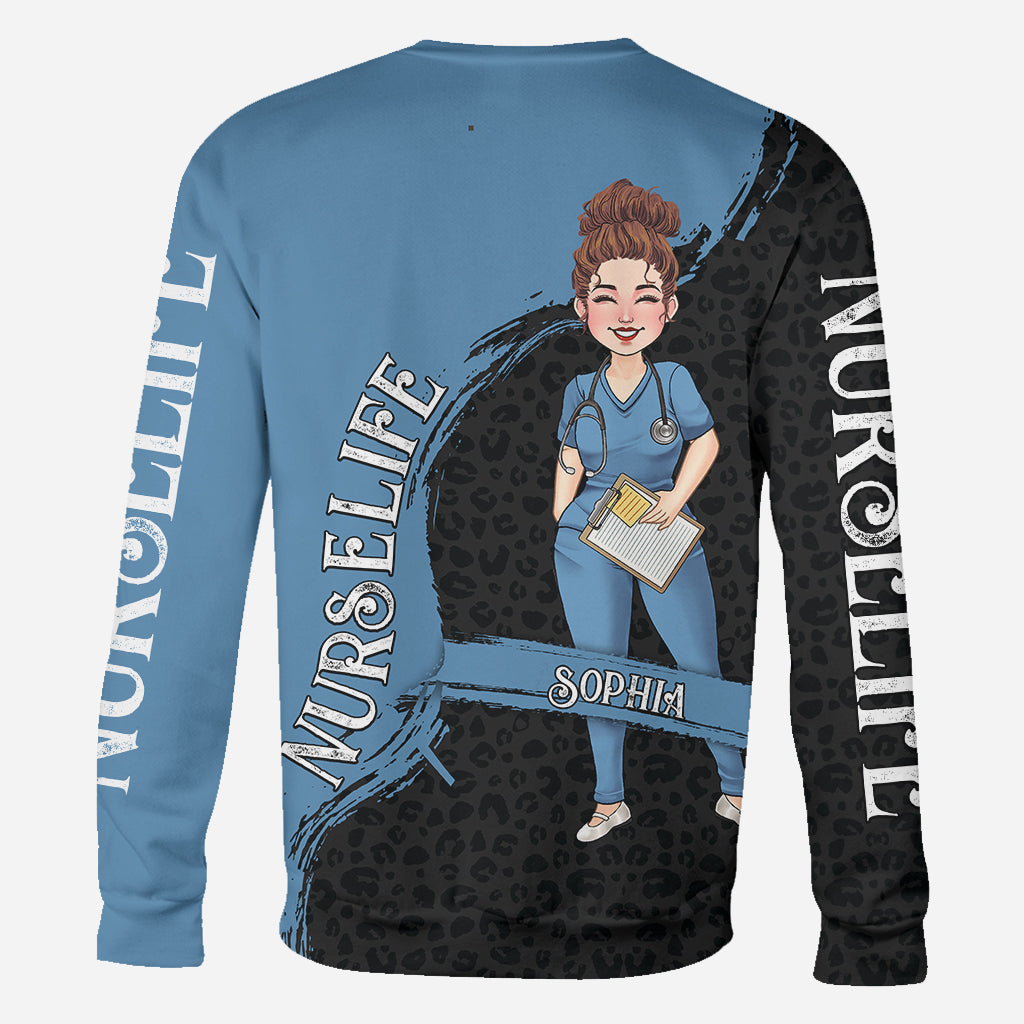 Das Leben als Krankenschwester – Geschenk für Mama, Ehefrau, Freundin oder Krankenschwester – Personalisiertes T-Shirt