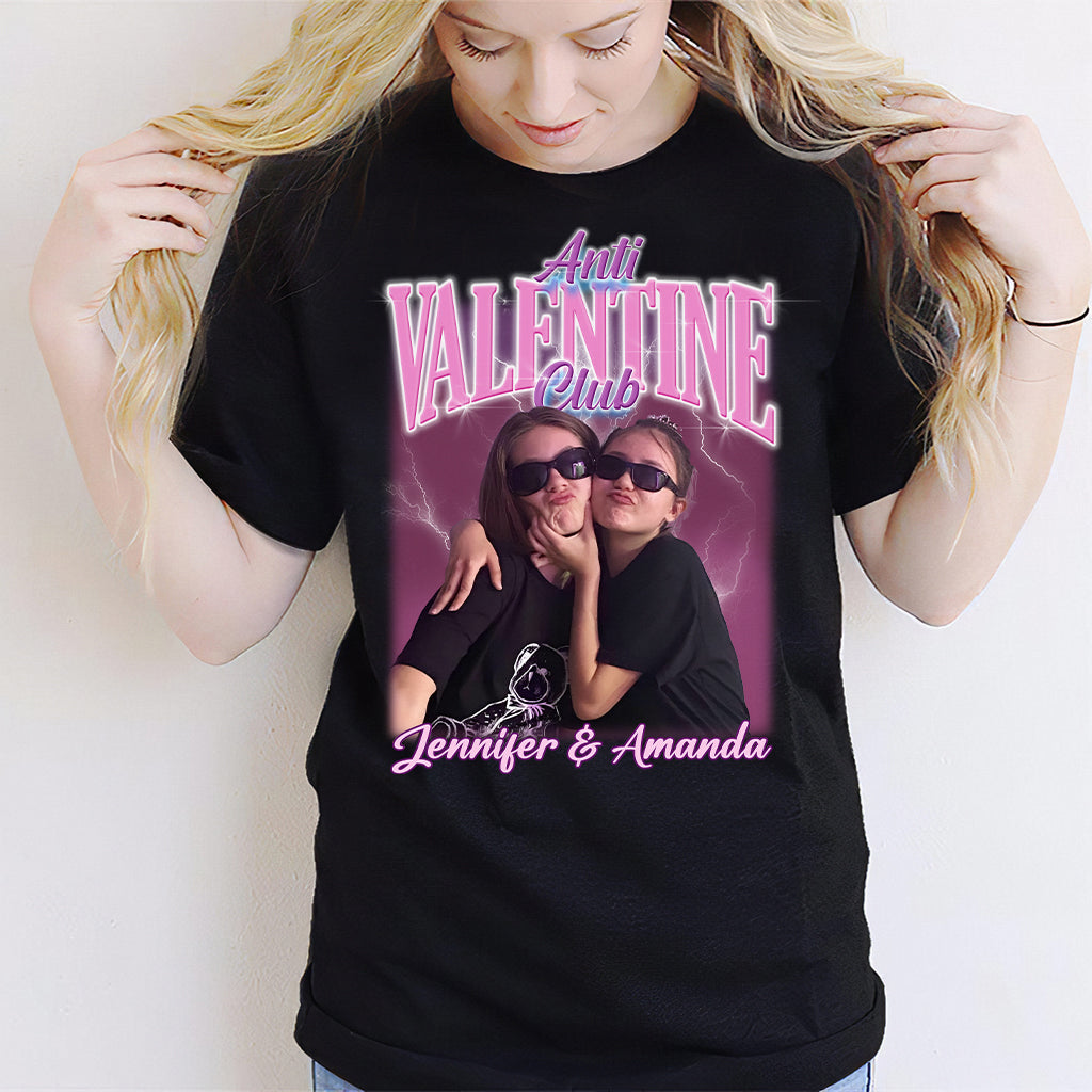 Anti-Valentinstag-Club – Personalisiertes Bestie-T-Shirt und Hoodie