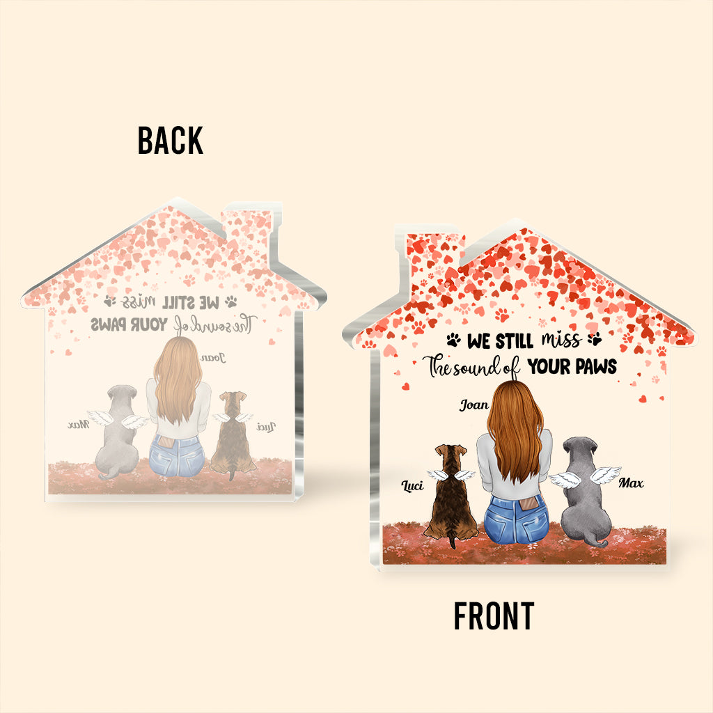 Für immer in meinem Herzen – Geschenk für Hundebesitzer – Personalisierte Acrylplakette in individueller Form