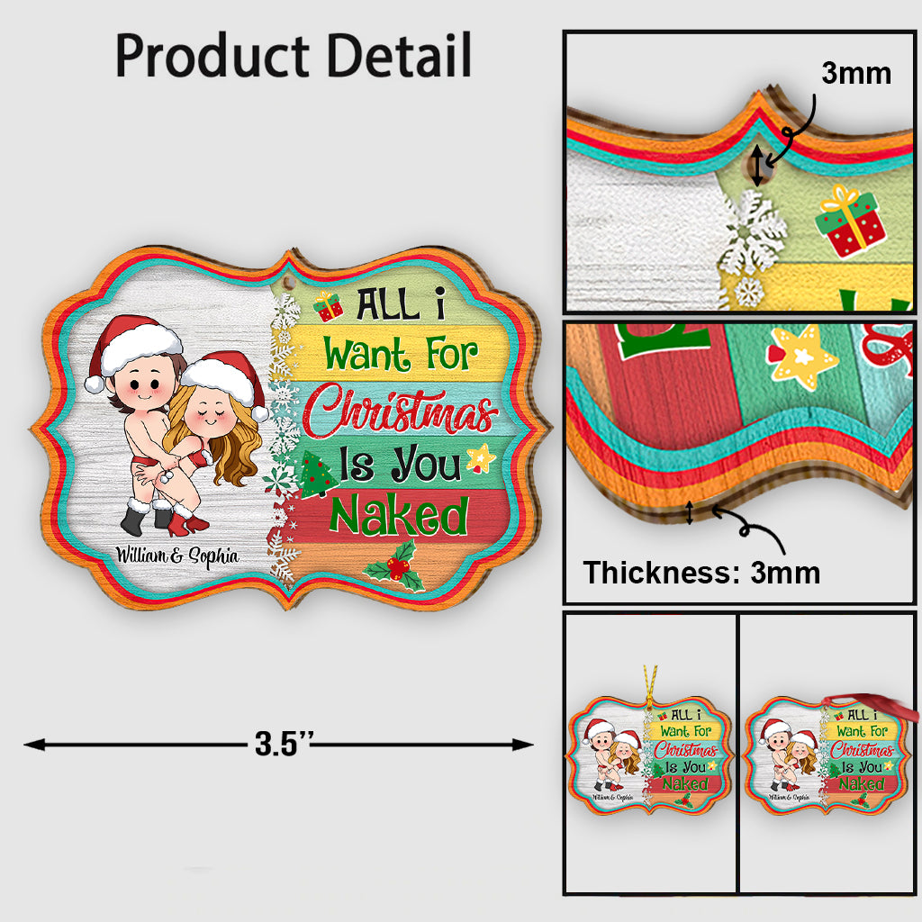 Alles, was ich mir zu Weihnachten wünsche, bist du – Personalisierter Weihnachtsschmuck für Paare