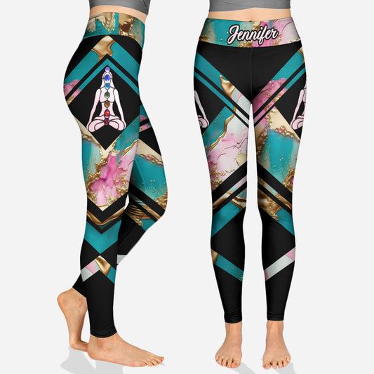 Meditation 7 Chakren - Personalisierte Yoga-Leggings
