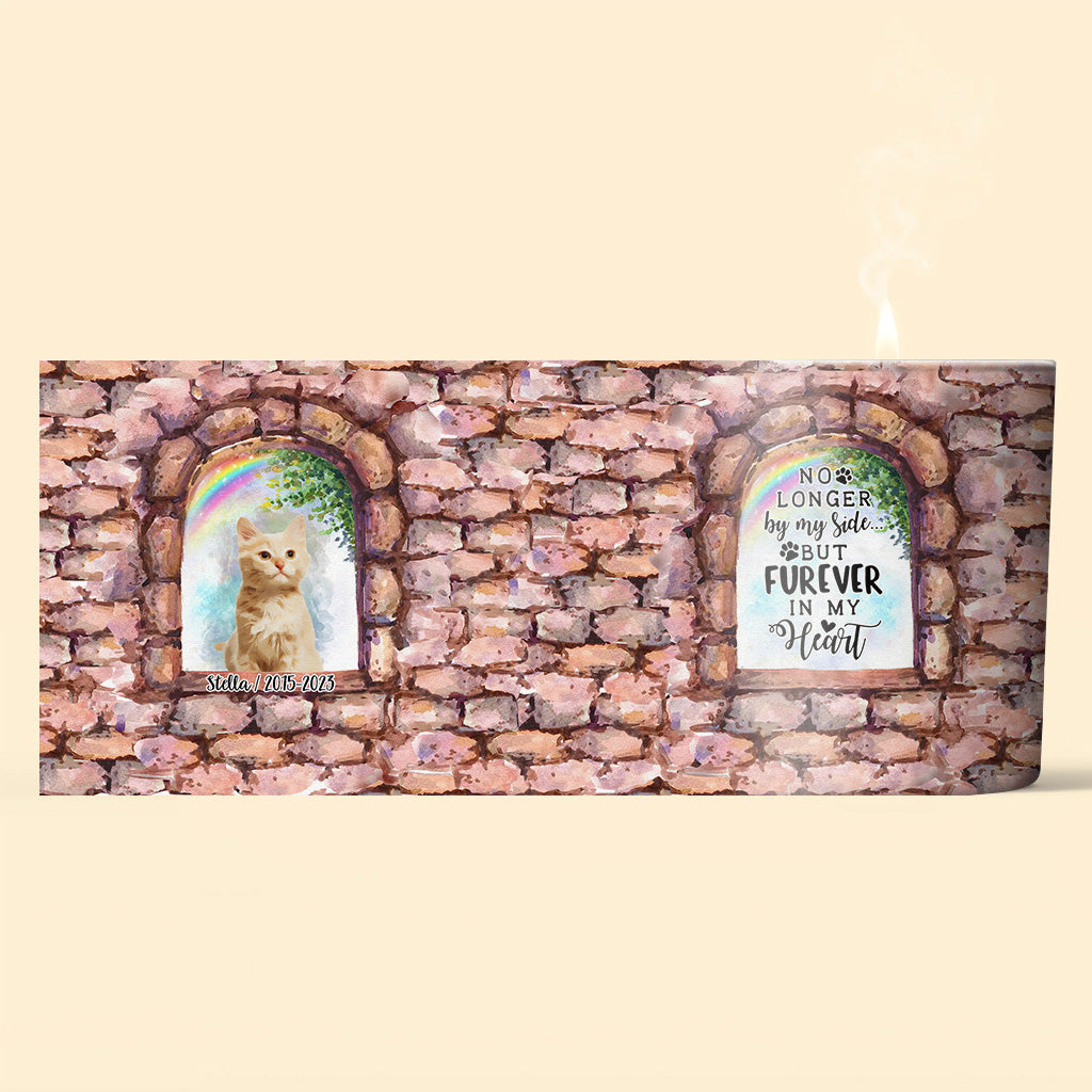 Nicht mehr an meiner Seite – Personalisierte Hundekerze mit Holzdeckel