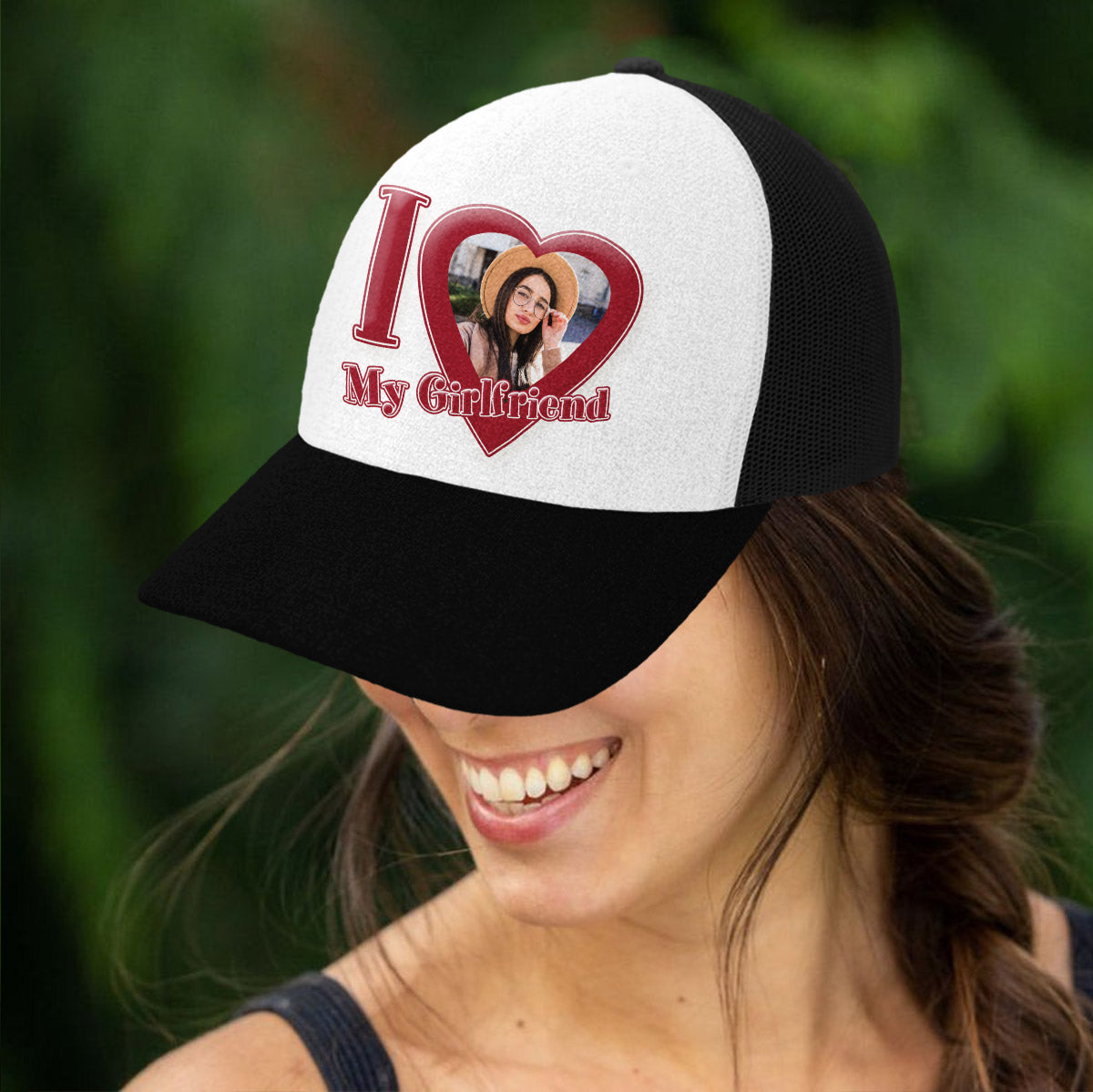 Ich liebe meine Freundin/meinen Freund/meine Frau... - Personalisierte Trucker-Mütze für Paare