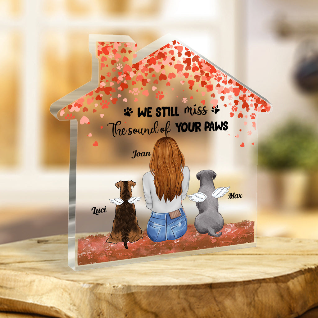 Für immer in meinem Herzen – Geschenk für Hundebesitzer – Personalisierte Acrylplakette in individueller Form