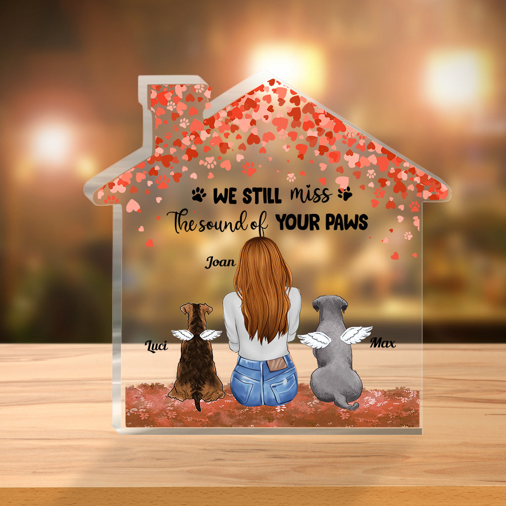 Für immer in meinem Herzen – Geschenk für Hundebesitzer – Personalisierte Acrylplakette in individueller Form