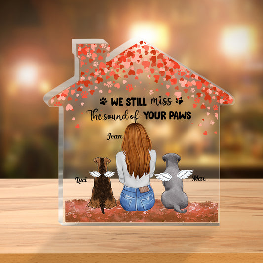 Forever In My Heart - Dog gift for who lose dog - Personalized Custom Shaped Acrylic Plaque