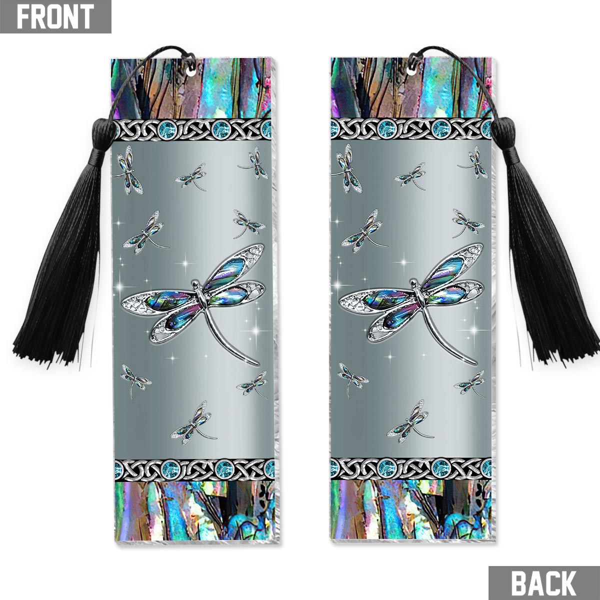 Geheimnisvolle Libelle – Libellen-Lesezeichen (beidseitig bedruckt)
