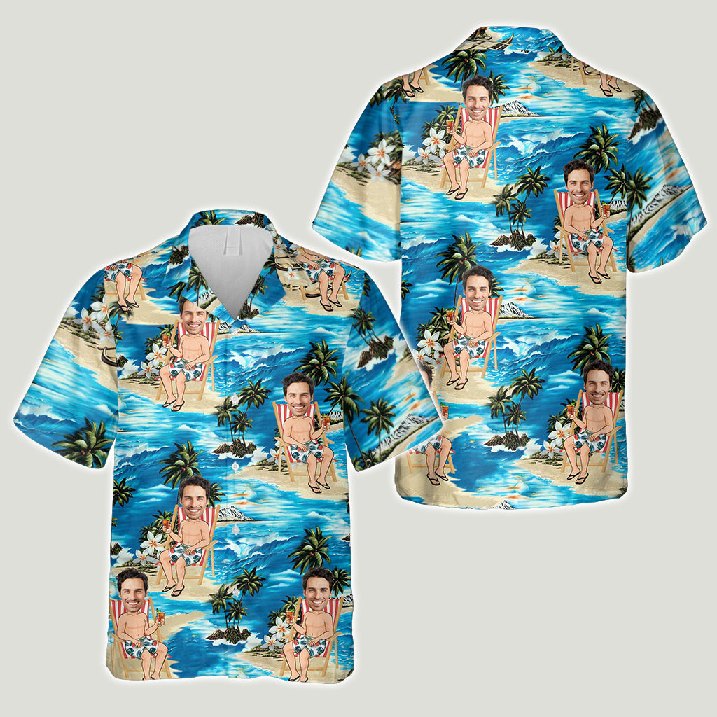 Beach Please - Personalized Sea Lover Hawaiian Shirt