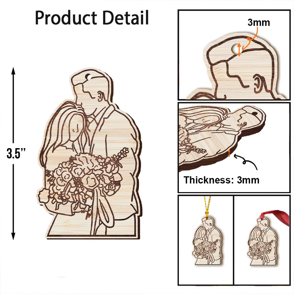 Paarzeichnung (Strichzeichnung) – Personalisierter Paarschmuck
